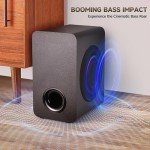 Bluetooth Wireless Sound Bar with Subwoofer, Black