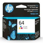 HP 64 Tri-color Ink Cartridge for Various Models