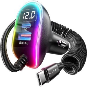 LISEN 96W Fast USB-C Car Charger with Cable