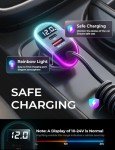 LISEN 96W Fast USB-C Car Charger with Cable