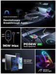 LISEN 96W Fast USB-C Car Charger with Cable