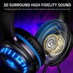 Pacrate Gaming Headset with LED Lights and Mic