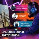 Pacrate Gaming Headset with LED Lights and Mic