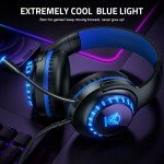 Pacrate Gaming Headset with LED Lights and Mic