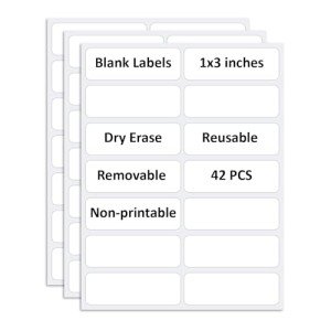 SVNOOC Reusable Blank Labels for Home & Office