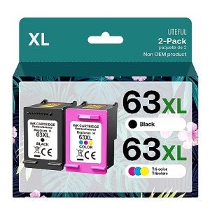 HP Ink 63/63XL Remanufactured Cartridges - 2 Pack