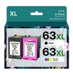 HP Ink 63/63XL Remanufactured Cartridges - 2 Pack