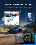 VUDDIG 4K Dual Dash Cam with Wi-Fi & GPS