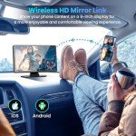 9" HD Touchscreen Carplay & Android Auto Dash Cam