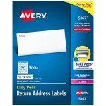 Avery Printable White Return Address Labels, 8,000 Pack