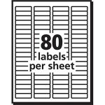 Avery Printable White Return Address Labels, 8,000 Pack