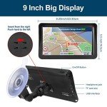 9-Inch Touchscreen Car GPS with Voice Guidance