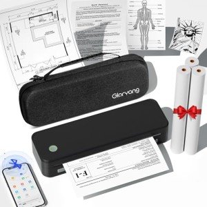 Inkless Portable Wireless Travel Printer with Case