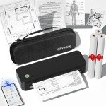 Inkless Portable Wireless Travel Printer with Case