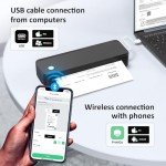 Inkless Portable Wireless Travel Printer with Case