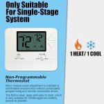 Heagstat Digital Thermostat for Single-Stage Systems