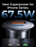 AINOPE 67.5W Fast Charging Car Charger for iPhone