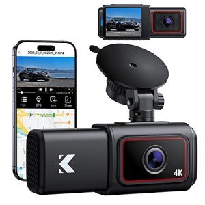 Kingslim D6 4K Dual Dash Cam with WiFi & GPS