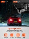 Kingslim D6 4K Dual Dash Cam with WiFi & GPS