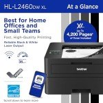 Brother HL-L2460DW XL Wireless Monochrome Laser Printer