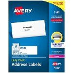 Avery Easy Peel Printable Address Labels, 1-1/3" x 4