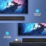 MZEIBO 50W Bluetooth Sound Bar for Smart TVs