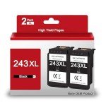 Black PG-243 XL Ink Cartridge Combo Pack for Canon