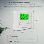 Simple Non-Programmable Thermostat for Single-Stage Systems