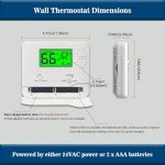 Simple Non-Programmable Thermostat for Single-Stage Systems