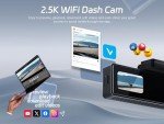 VYCOL 2.5K WiFi Dash Cam with 32GB Card
