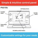 Lux Pro P521U Programmable Thermostat for Home