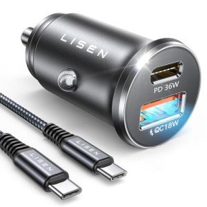 LISEN 54W Dual Port Fast Car Charger