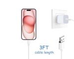 iPhone 15/16 CarPlay USB-C to USB-A Cable 3FT