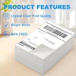 MaxGear 4" x 6" Thermal Shipping Labels - 500 Pack