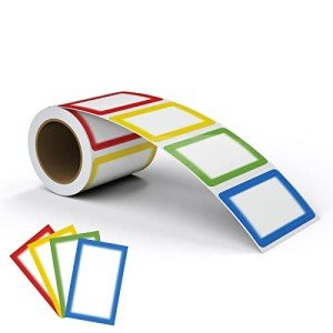 Colorful Name Tag Labels - 200 Stickers