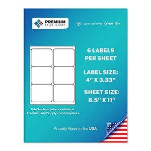 White Sticker FBA Labels – 600 Adhesive Labels