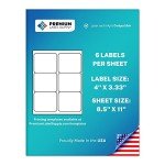 White Sticker FBA Labels – 600 Adhesive Labels