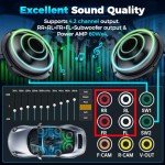 SJoyBring Wireless Double Din Car Stereo with Dash Cam