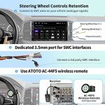 ATOTO Double Din Car Stereo with Wireless CarPlay