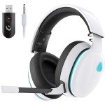 Gtheos 2.4GHz Wireless Gaming Headset - White