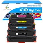 Toner Cartridge Replacement for HP 410X/410A (4 Pack)