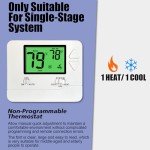 Heagstat Non-Programmable Thermostat for Home Systems