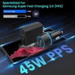45W USB-C Fast Charger for Samsung Galaxy S23