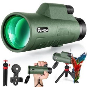12x50 HD Monocular with Smartphone Adapter and Tripod