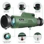 12x50 HD Monocular with Smartphone Adapter and Tripod