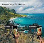 80x100 High-Powered Monocular Telescope for Adventures