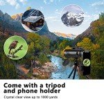 80x100 High-Powered Monocular Telescope for Adventures