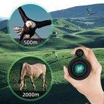 12x50 HD Monocular with Smartphone Adapter and Tripod