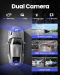 9" Wireless CarPlay Screen with Dash Cam & GPS