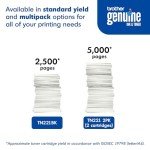 Brother TN221BK Black Toner Cartridge - 2500 Pages